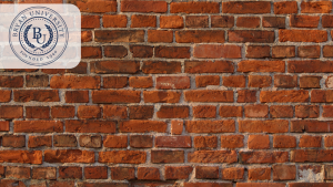 Up of a classic red brick wall, ideal as a professional or casual Zoom background for virtual meetings.