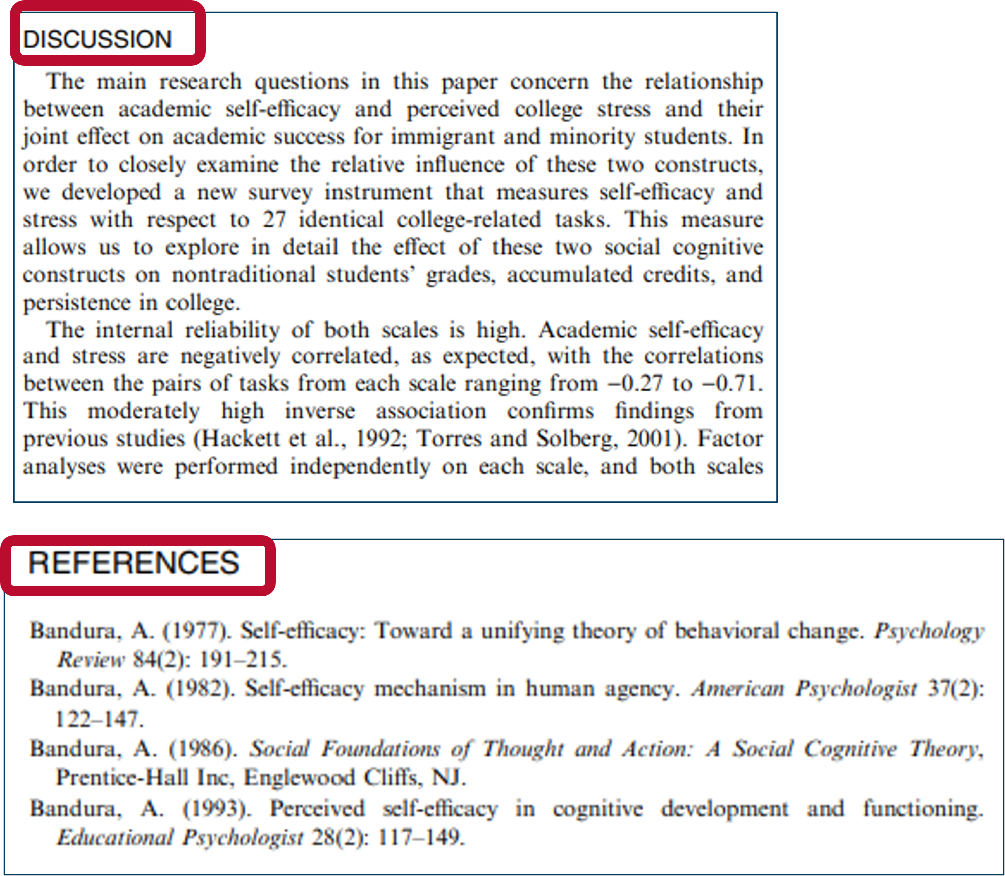 A page snippet from a psychology study discussing youth violence among immigrants and a list of cited references.