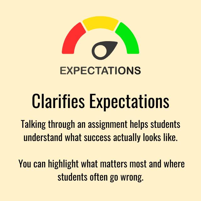 BU Resource Center - Expectations for Clarifying Expectations in Student Assignments.
