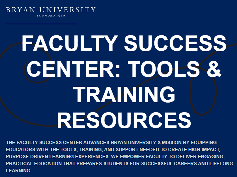 Faculty Success Center