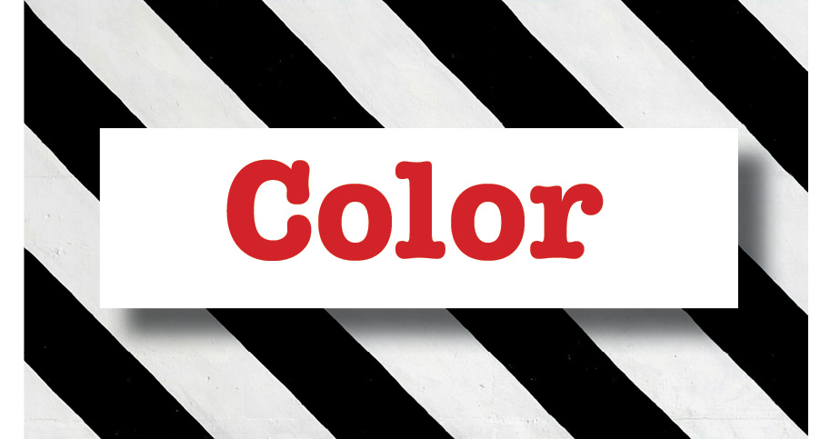 Bright and engaging image showcasing the BU Resource Center with bold "Color" text on a black and white striped background, emphasizing creative and educational resources.