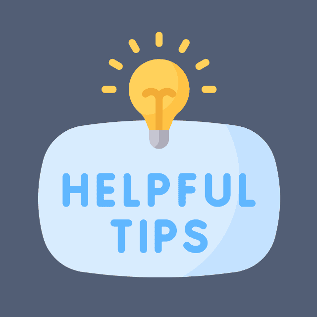 helpful tips